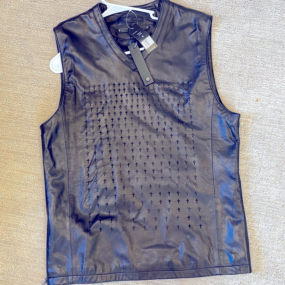 Daniel Won leather vest/shirt